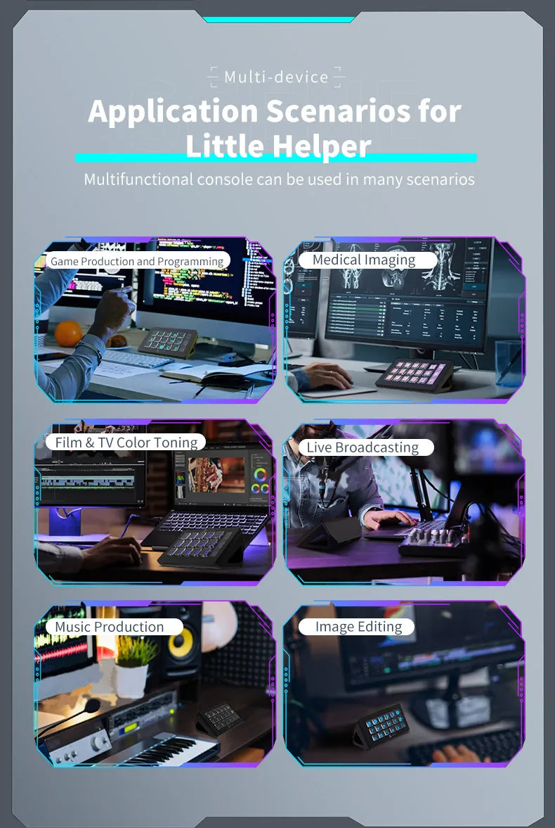 AJAZZ AKP153E – Console Macro 15 Touches avec Écran LCD