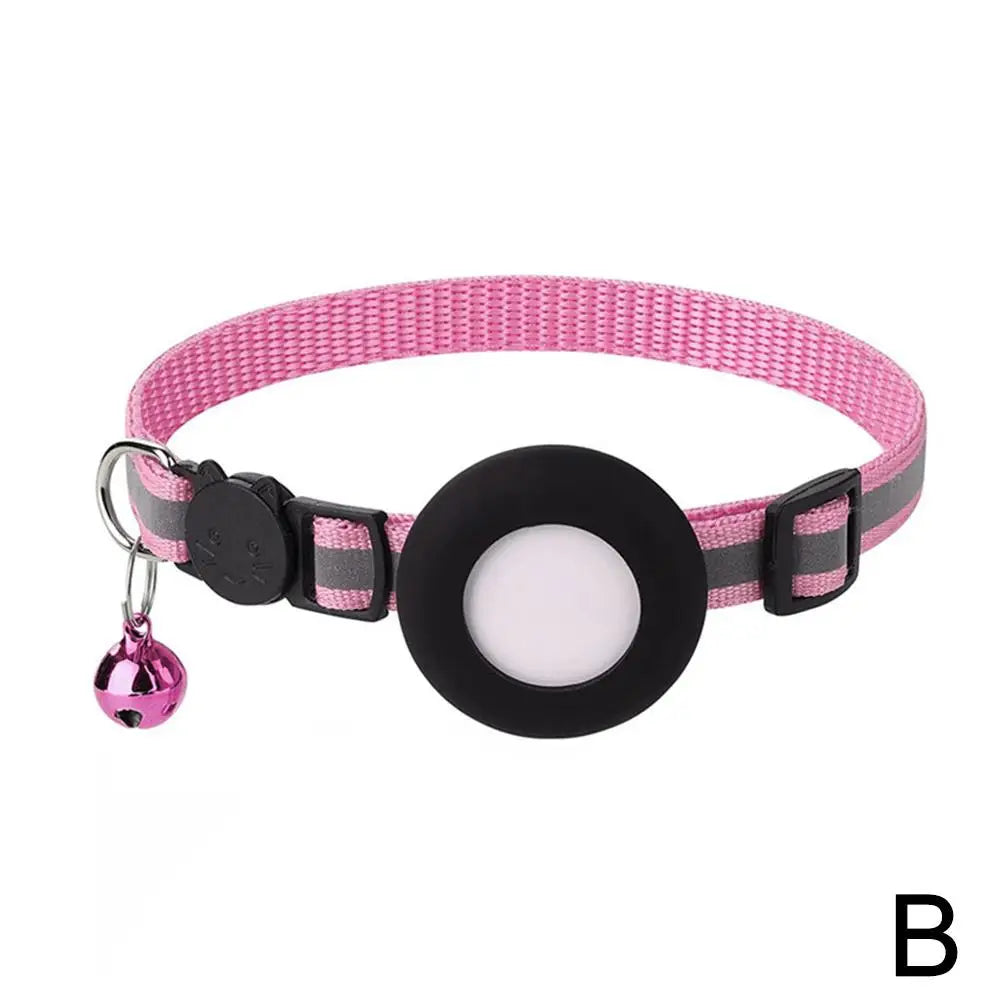 Collier chat pour AirTag avec grelot — réfléchissant et sécurisé