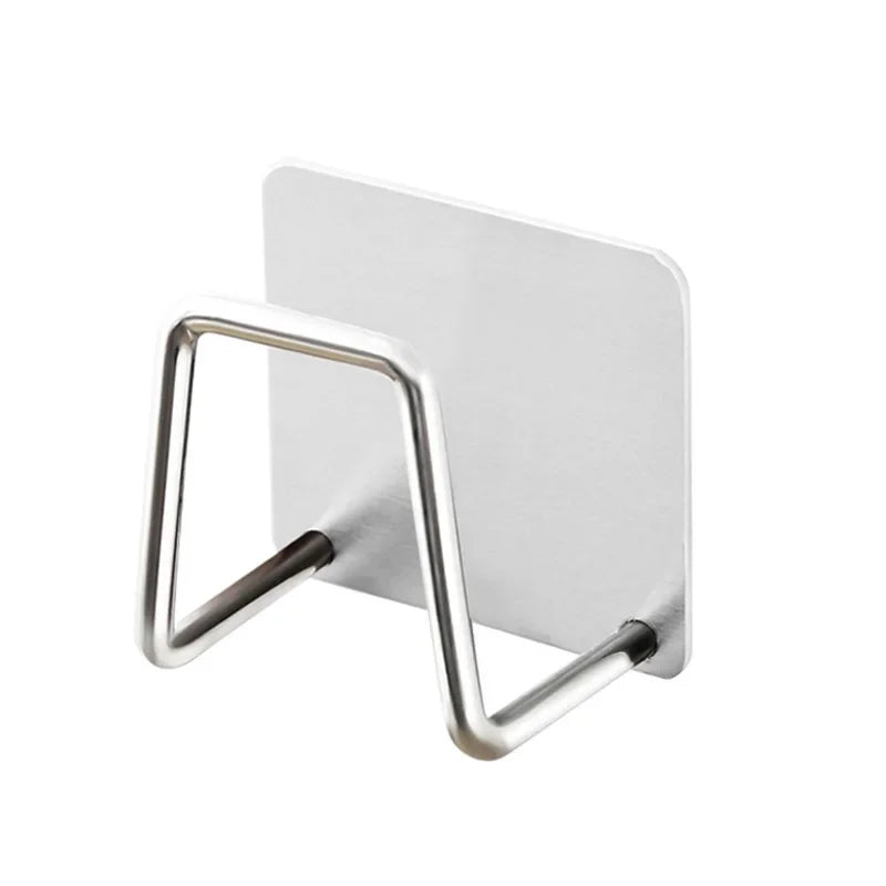 Porte-Éponge Auto-Adhésif – Acier Inoxydable (1 / 2 / 4 pièces)