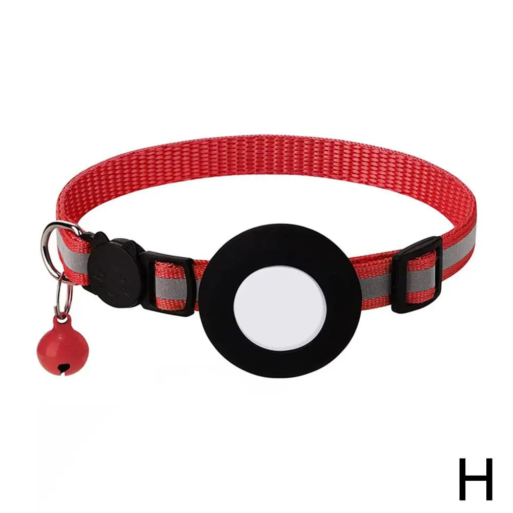 Collier chat pour AirTag avec grelot — réfléchissant et sécurisé