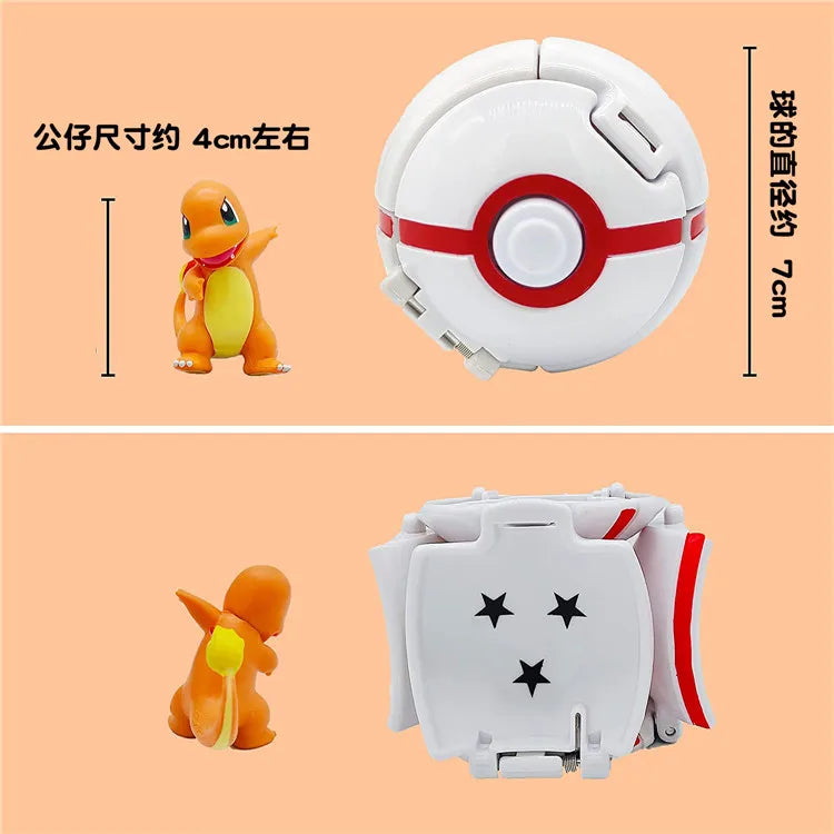 Figurines Pokéball Pokémon – Pikachu, Dracaufeu, Gengar, Tortank, etc. (Plusieurs modèles)