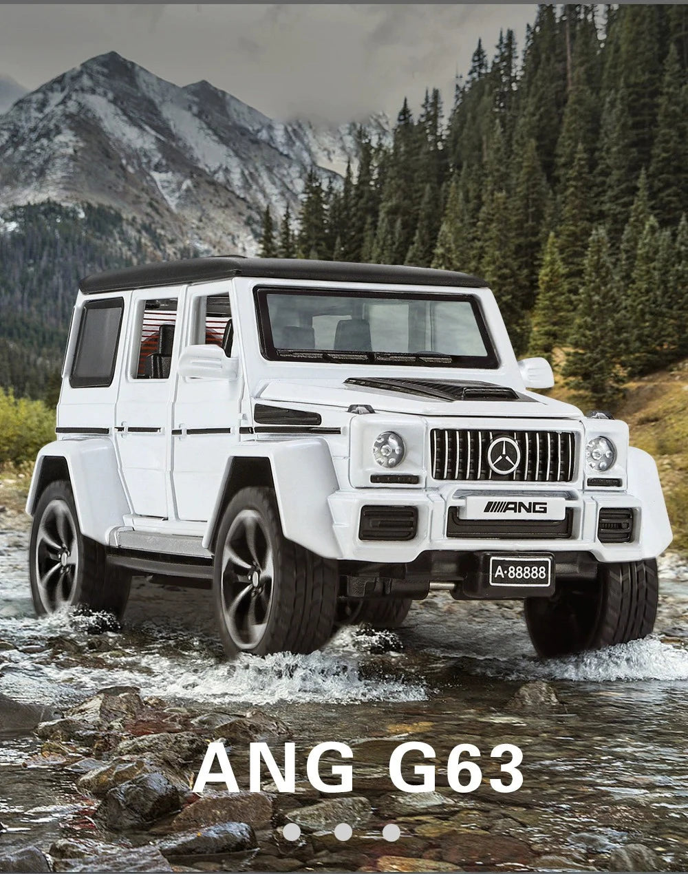 Mercedes-Benz G63 1:32 – Miniature Tout-Terrain Brabus Métal | Son & Lumière