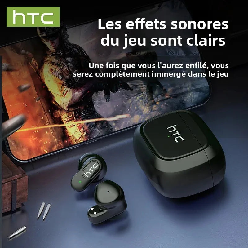 HTC NE51 – Écouteurs Bluetooth TWS Traducteur AI Ultra-Légers
