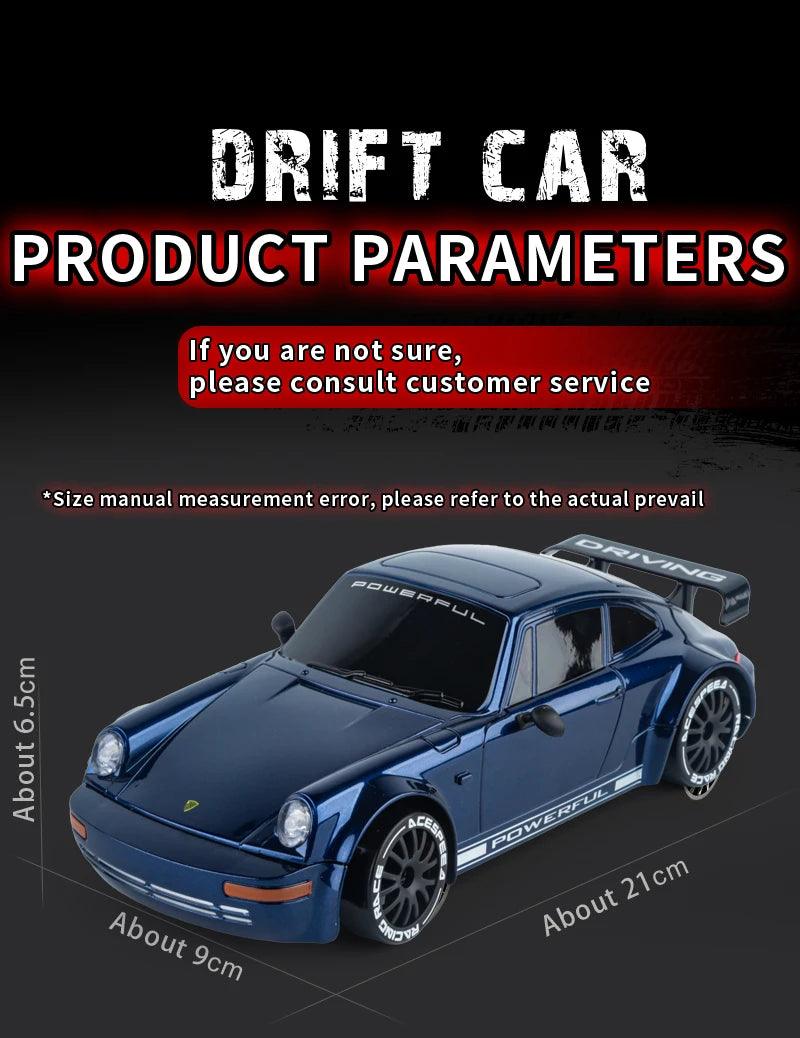 KF27 – Voiture RC Drift 4x4 1:20 avec LED Haute Vitesse