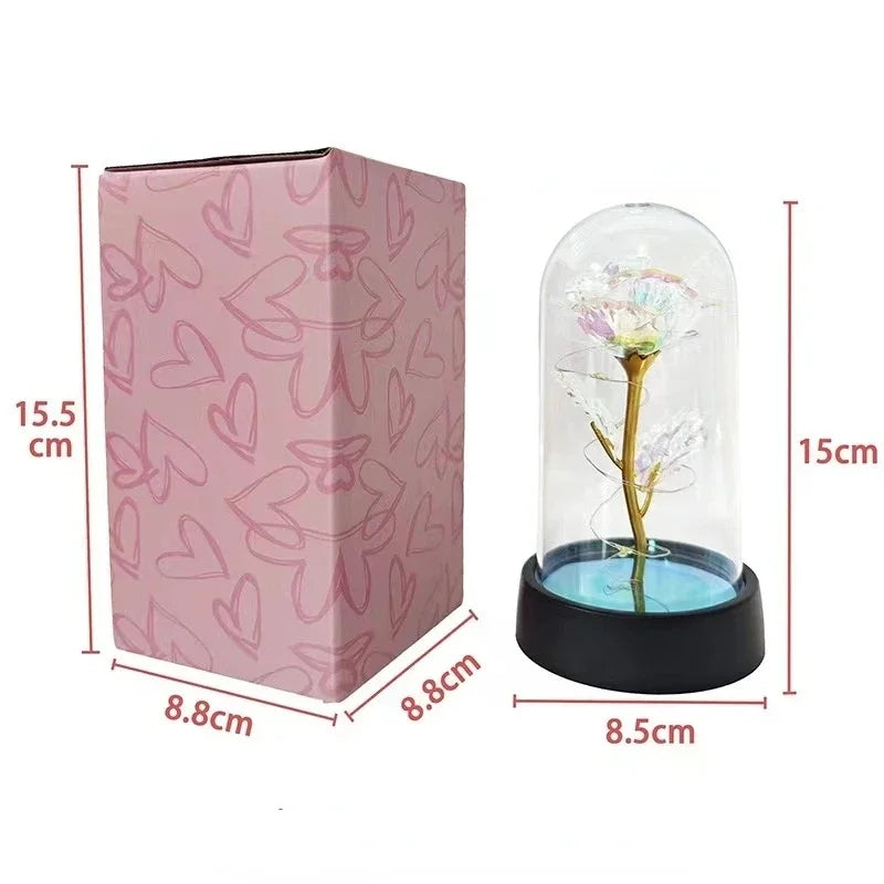 Rose Éternelle Lumineuse LED – Cadeau Romantique & Décoration