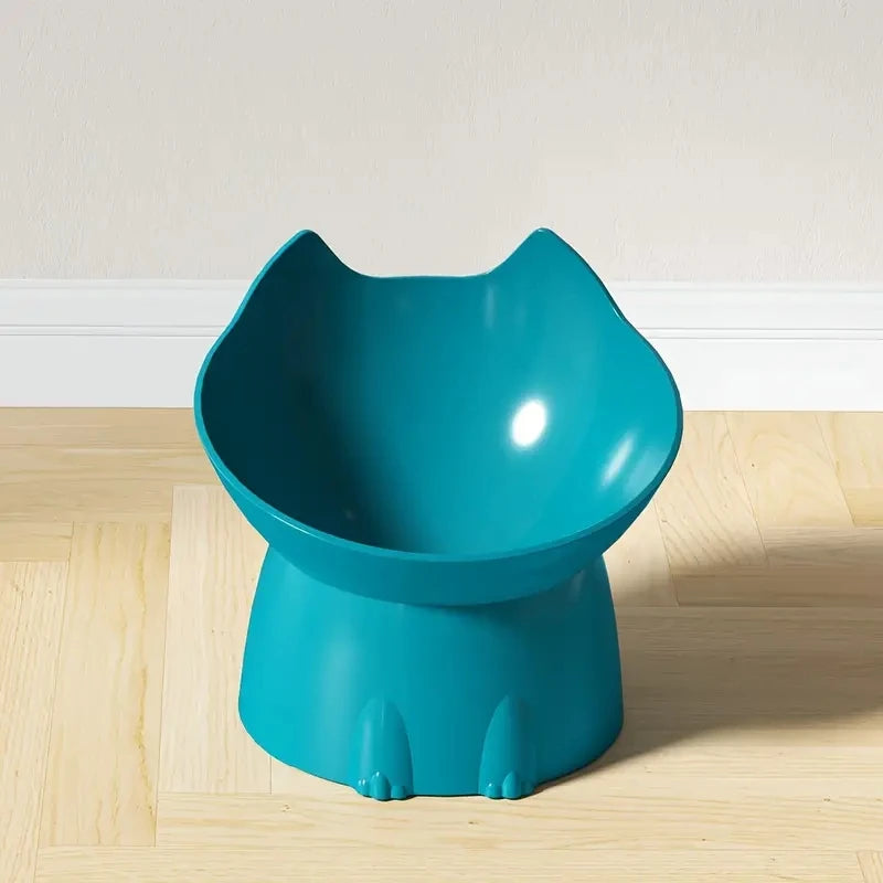 Gamelle surélevée inclinée pour chat — anti-renversement, confort cervical