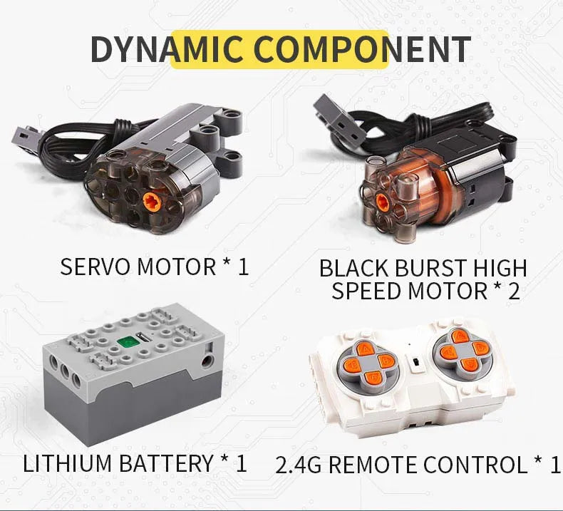 Mould King 18001 – Buggy Motorisé PF 2-en-1 • MOC-1812 • Modèle Technique