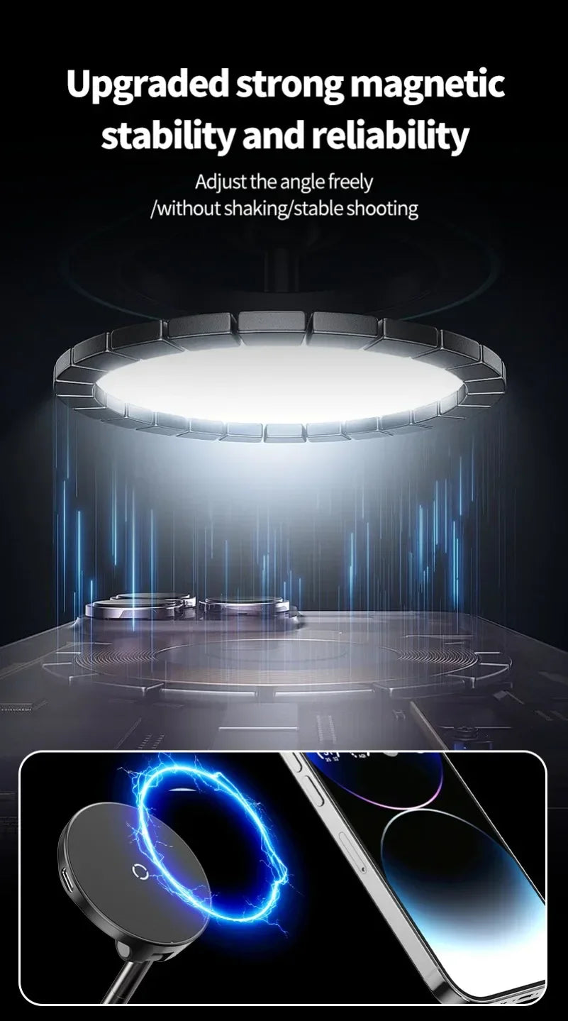 Support Téléphone Magnétique 15W – Charge Rapide & Rotation 360°