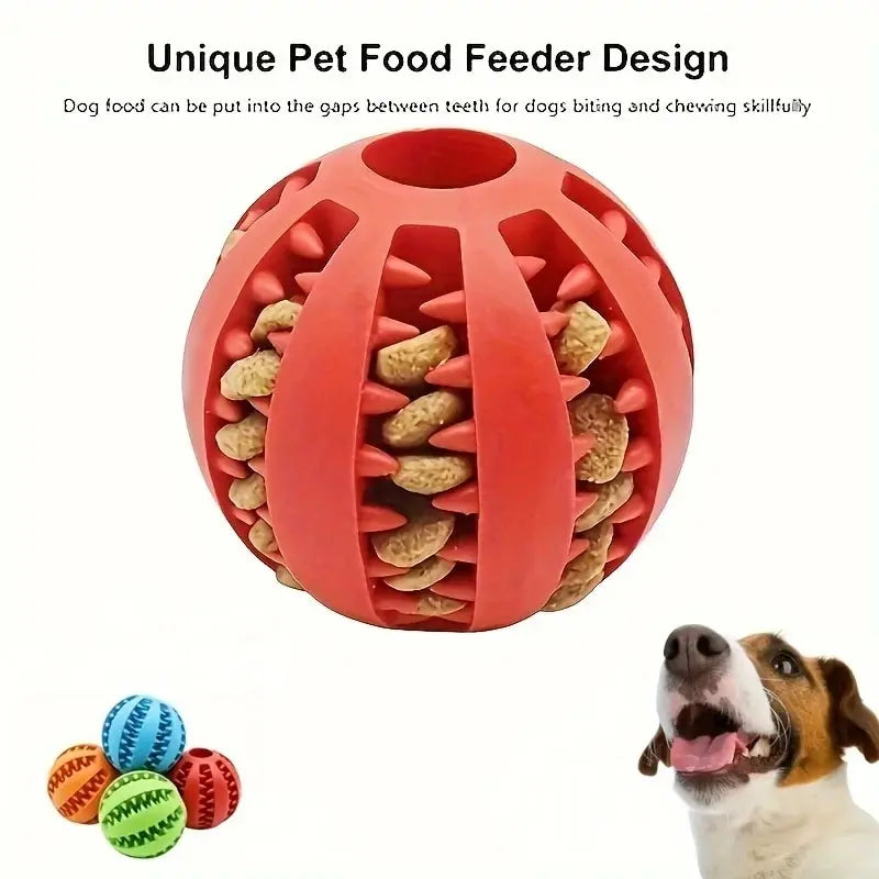 Balle distributrice de friandises pour chien et chat — nettoyage des dents