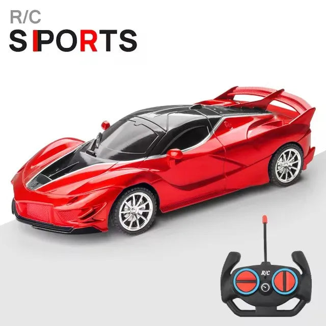RC Car 2.4G 4CH Remote Control 1:18 With Led Light Sports Cars High Speed Radio Drift Vehicle Racing Boys Girls Toy For Children