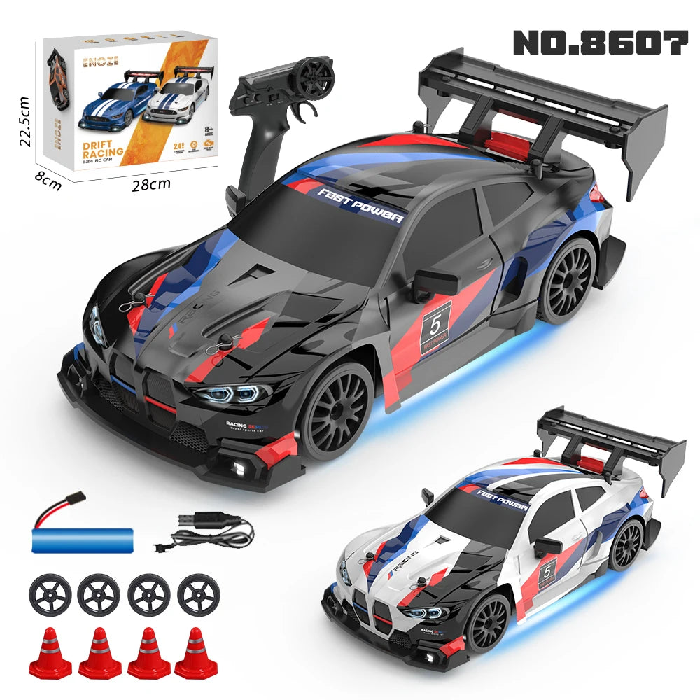 Voiture RC Drift 1:24 – Mustang 4WD & Modèles Sport