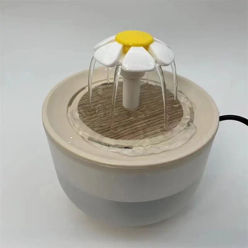 Fontaine à eau automatique 1,2 L pour chat et chien — filtrante et silencieuse