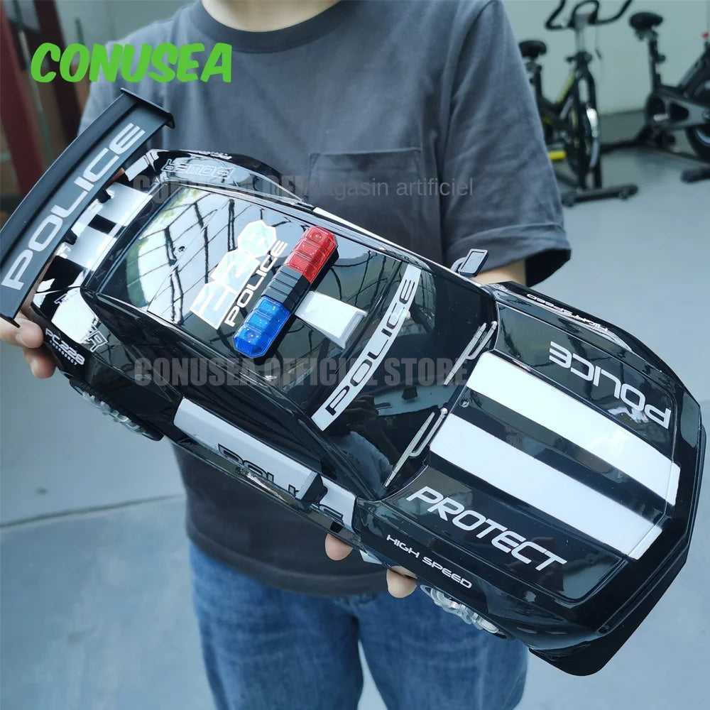 Voiture de Police RC 1:12 – Super Rapide 2.4GHz avec Lumières