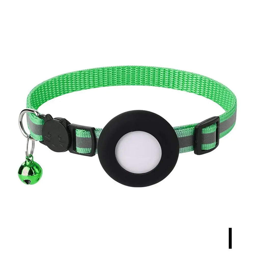 Collier chat pour AirTag avec grelot — réfléchissant et sécurisé
