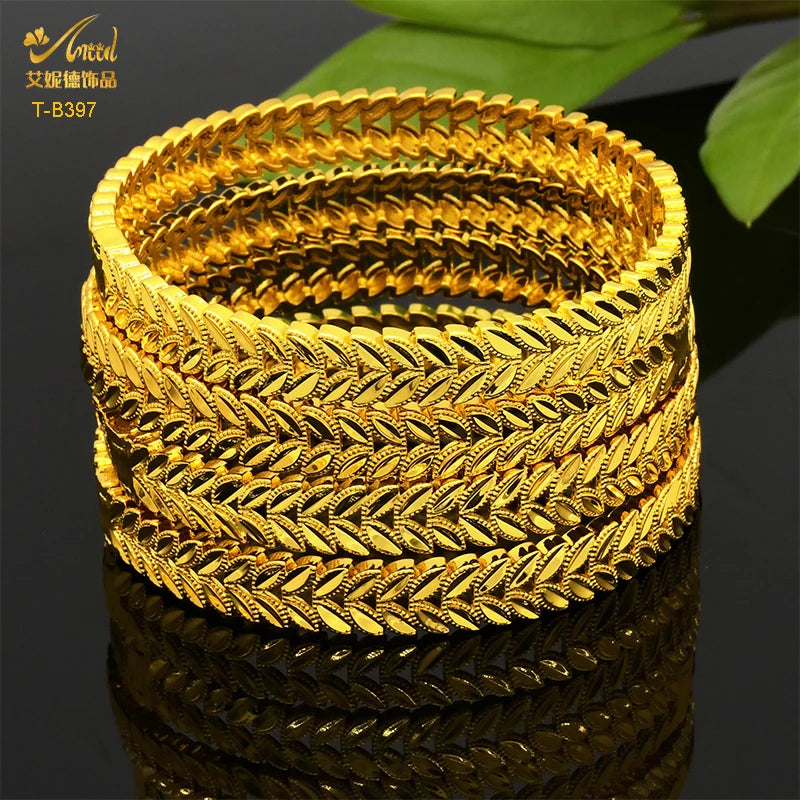 Bracelets Luxe Plaqué Or 24K – Style Dubaï, Indien & Africain