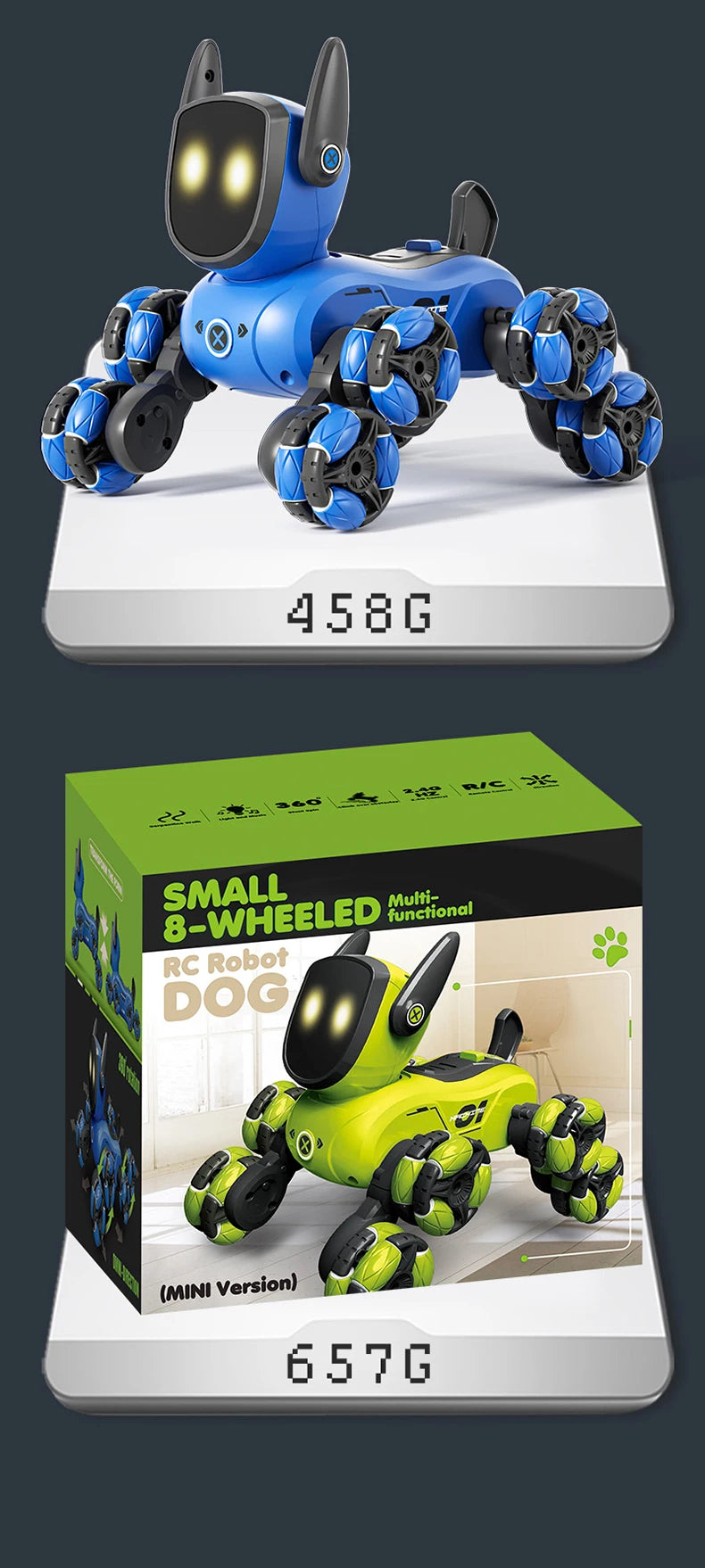 JJRC Q200 – Voiture RC Acrobatique 8 Roues à Détection Gestuelle & Commande Vocale