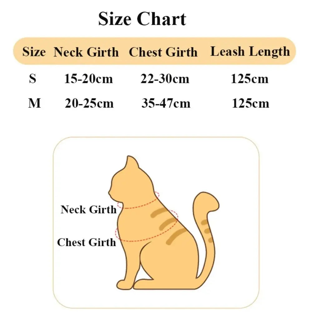 Ensemble harnais et laisse anti-fugue dégradé pour chat