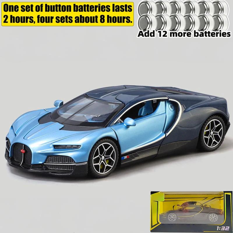 Bugatti Tourbillon V16 – Modèle 1:32 en Alliage | Son & Lumière | Mini GT Collection