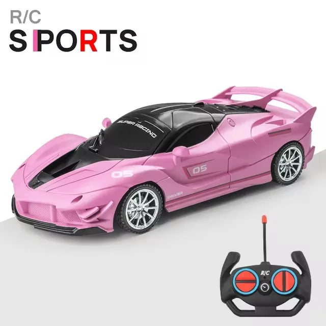 RC Car 2.4G 4CH Remote Control 1:18 With Led Light Sports Cars High Speed Radio Drift Vehicle Racing Boys Girls Toy For Children