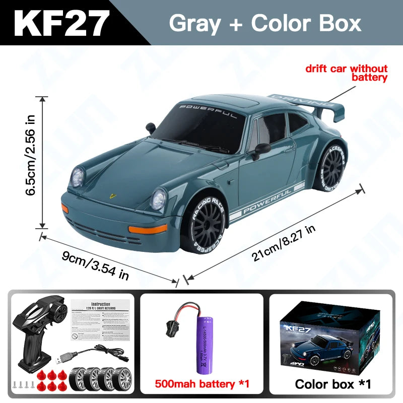 KF27 – Voiture RC Drift 4x4 1:20 avec LED Haute Vitesse