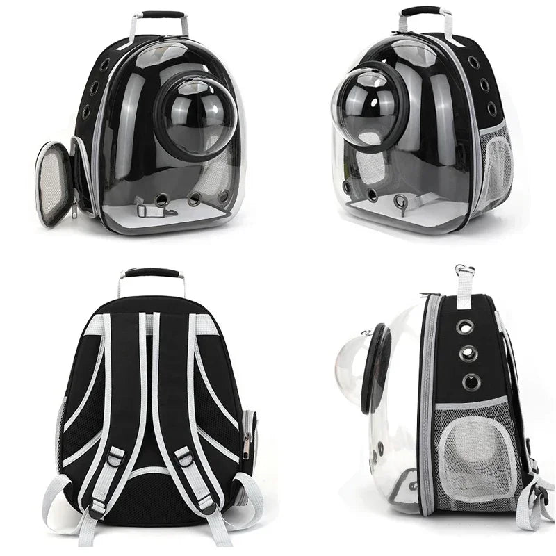 Sac à dos de transport bulle spatiale pour chat et petit chien