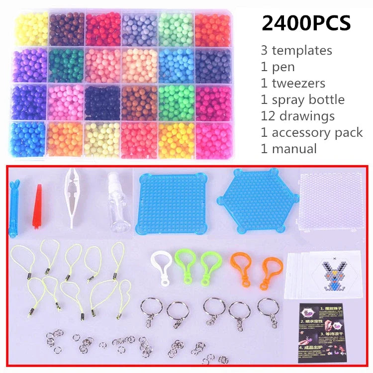 Kit Perles Magiques – Bricolage à l’Eau (1000 / 1500 / 2400 pcs)