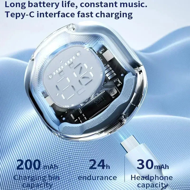 Écouteurs Bluetooth 5.3 T8 PRO Max 🎧 – Son HD, Réduction de Bruit & Boîtier LED