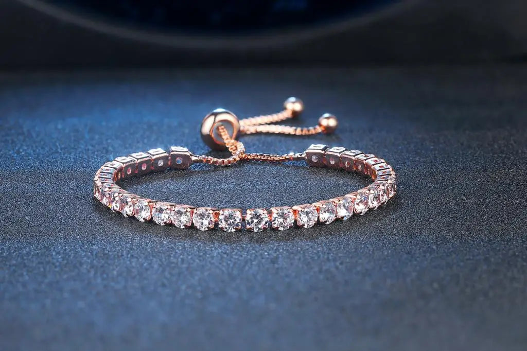 Bracelet Tennis Diamant – Zircone AAA+ Éclat Ultra-Brillant (Plusieurs Tailles)