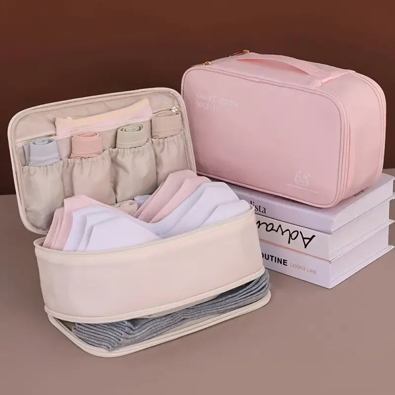 Sac de Rangement pour Sous-vêtements de Voyage – Double Couche & Imperméable