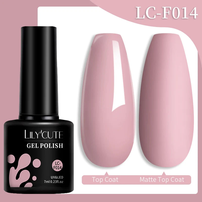 Vernis Gel LILYCUTE 7ml – Brun Foncé Collection Automne/Hiver – Brillance & Élégance Longue Tenue