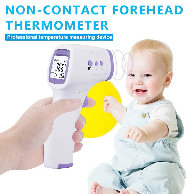 Thermomètre Infrarouge Sans Contact + Oxymètre de Pouls Digital – Contrôle Fièvre & Oxygène Précis