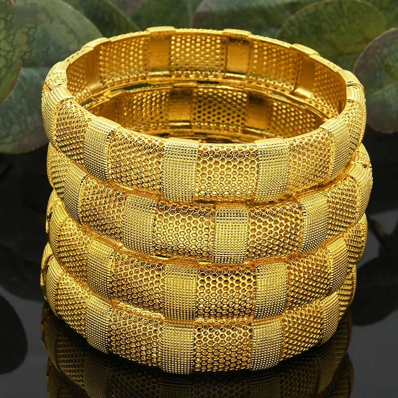 Bracelets Luxe Plaqué Or 24K – Style Dubaï, Indien & Africain