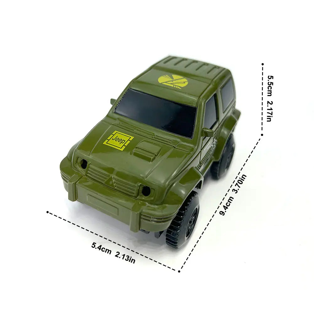 Piste de Course Dinosaure Flexible – Voiture Flash / Sans Lumière – Jouet Éducatif Enfants