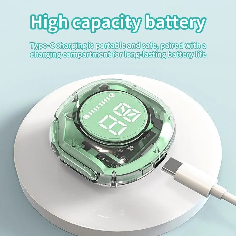 Écouteurs Bluetooth 5.3 T8 PRO Max 🎧 – Son HD, Réduction de Bruit & Boîtier LED