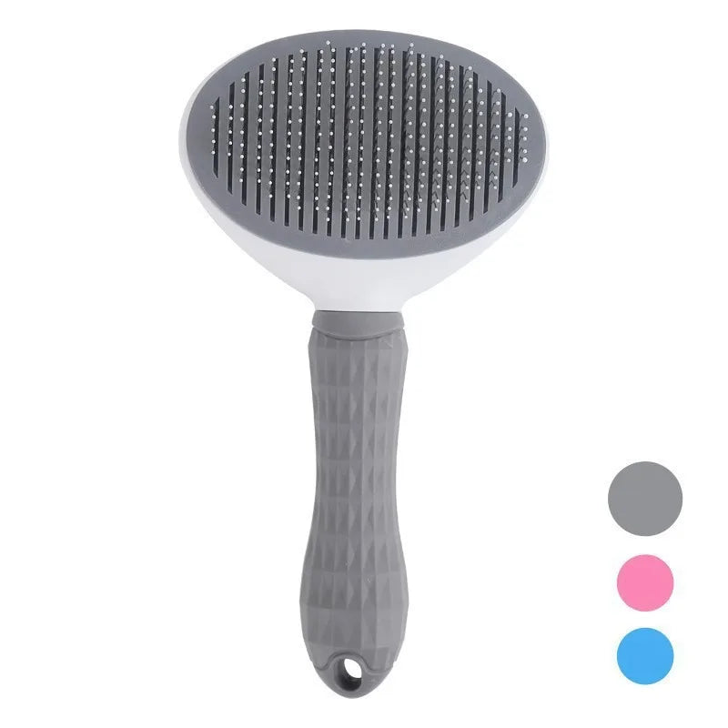 Brosse et peigne de toilettage auto-nettoyant pour chien et chat