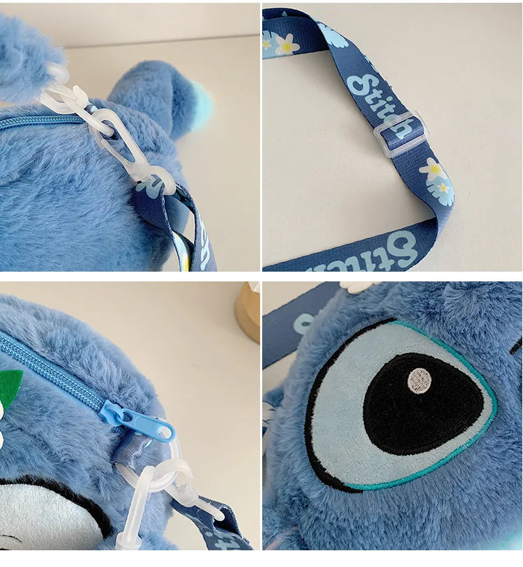 Sac à Dos en Peluche Stitch – Ultra Mignon (26 × 19 × 5 cm)