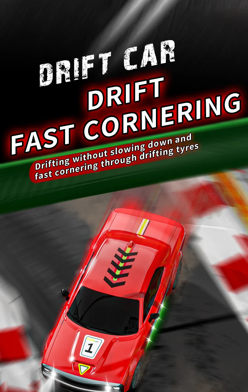 KF27 – Voiture RC Drift 4x4 1:20 avec LED Haute Vitesse