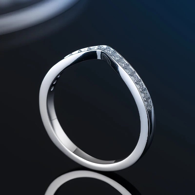 Alliance Moissanite Éternité D VVS1 – Argent S925 & Or 18 K