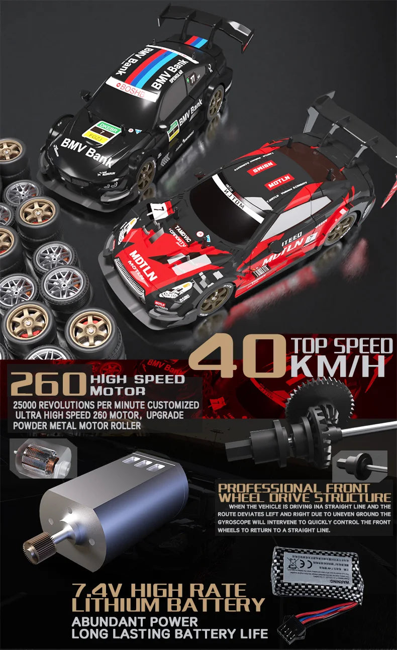 Voiture Télécommandée RC Pro 4x4 – GTR Haute Vitesse