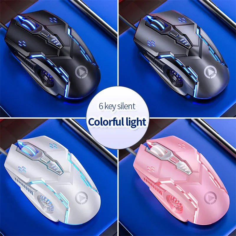 Souris Gaming Filaire G5 – Rétro-éclairage, 6 Boutons Macro, Haute Précision