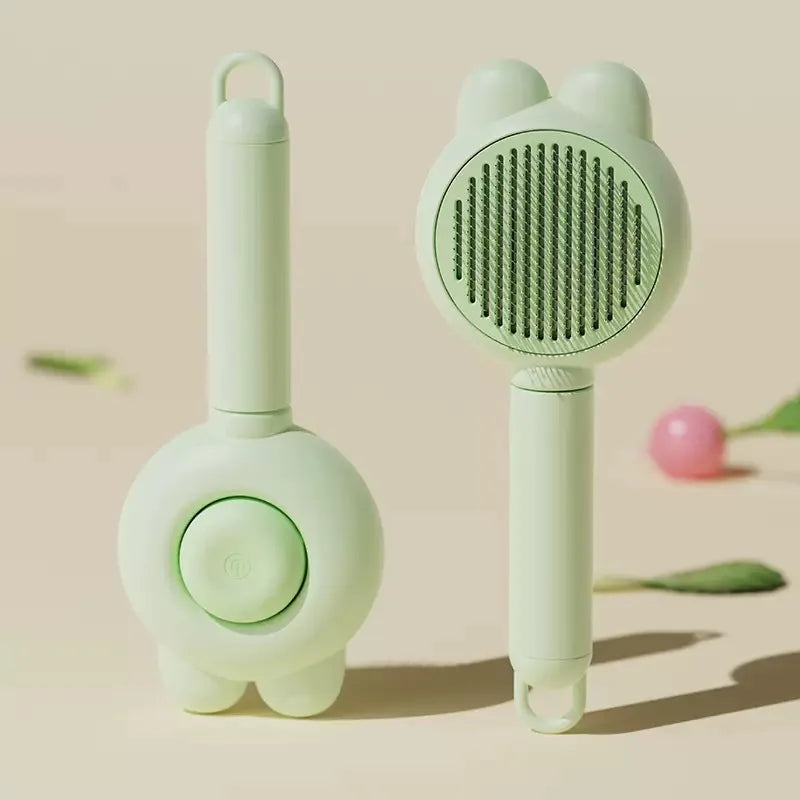 Brosse et peigne de toilettage auto-nettoyant pour chien et chat