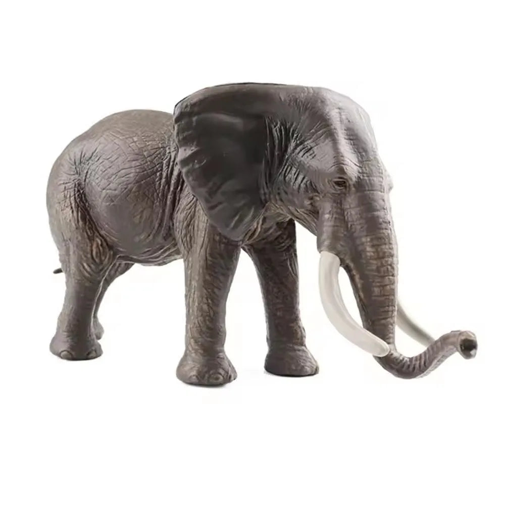 Grande Figurine d’Éléphant Sauvage – Modèle Réaliste & Décoration Nature