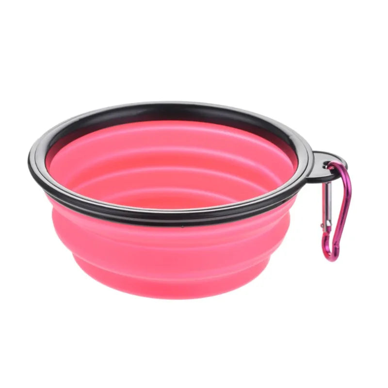 Gamelle pliable de voyage pour chien et chat — silicone