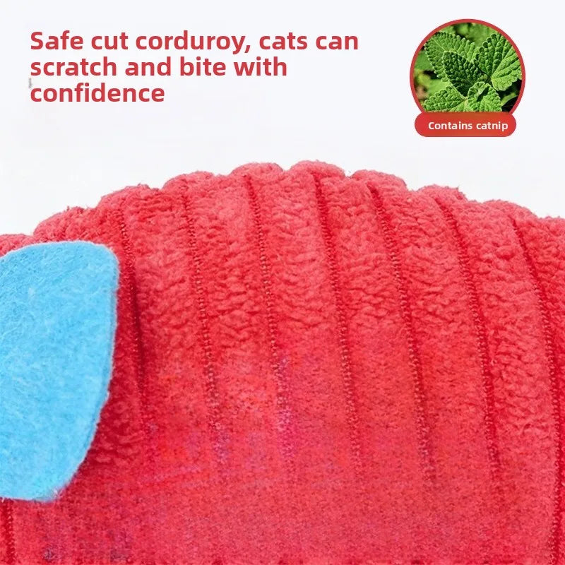 Lot de 2 souris à plumes pour chat — jouets teaser à la cataire