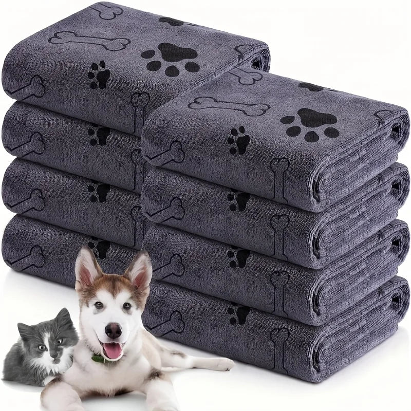 Serviette microfibre absorbante à séchage rapide pour chien
