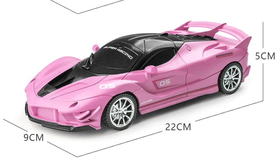 RC Car 2.4G 4CH Remote Control 1:18 With Led Light Sports Cars High Speed Radio Drift Vehicle Racing Boys Girls Toy For Children