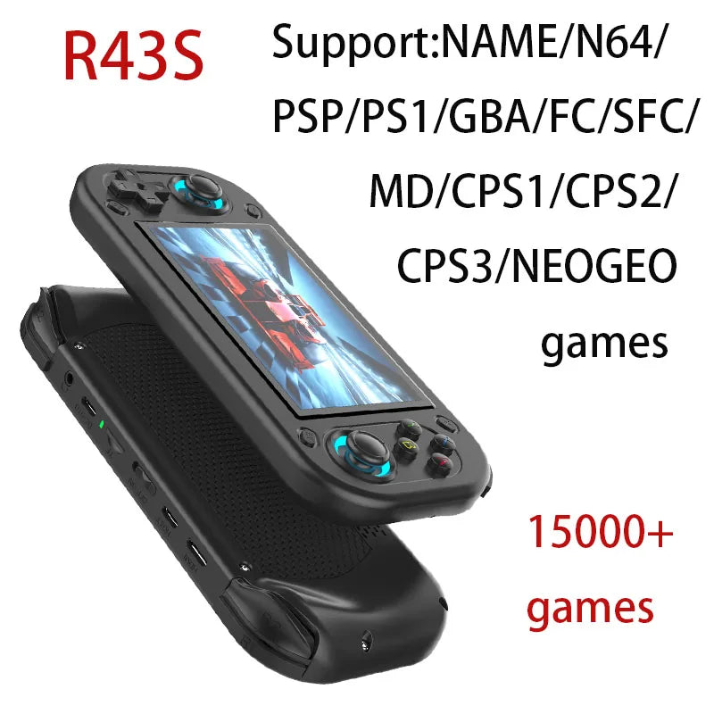 Console de jeu portable rétro R43S – 15 000+ jeux intégrés