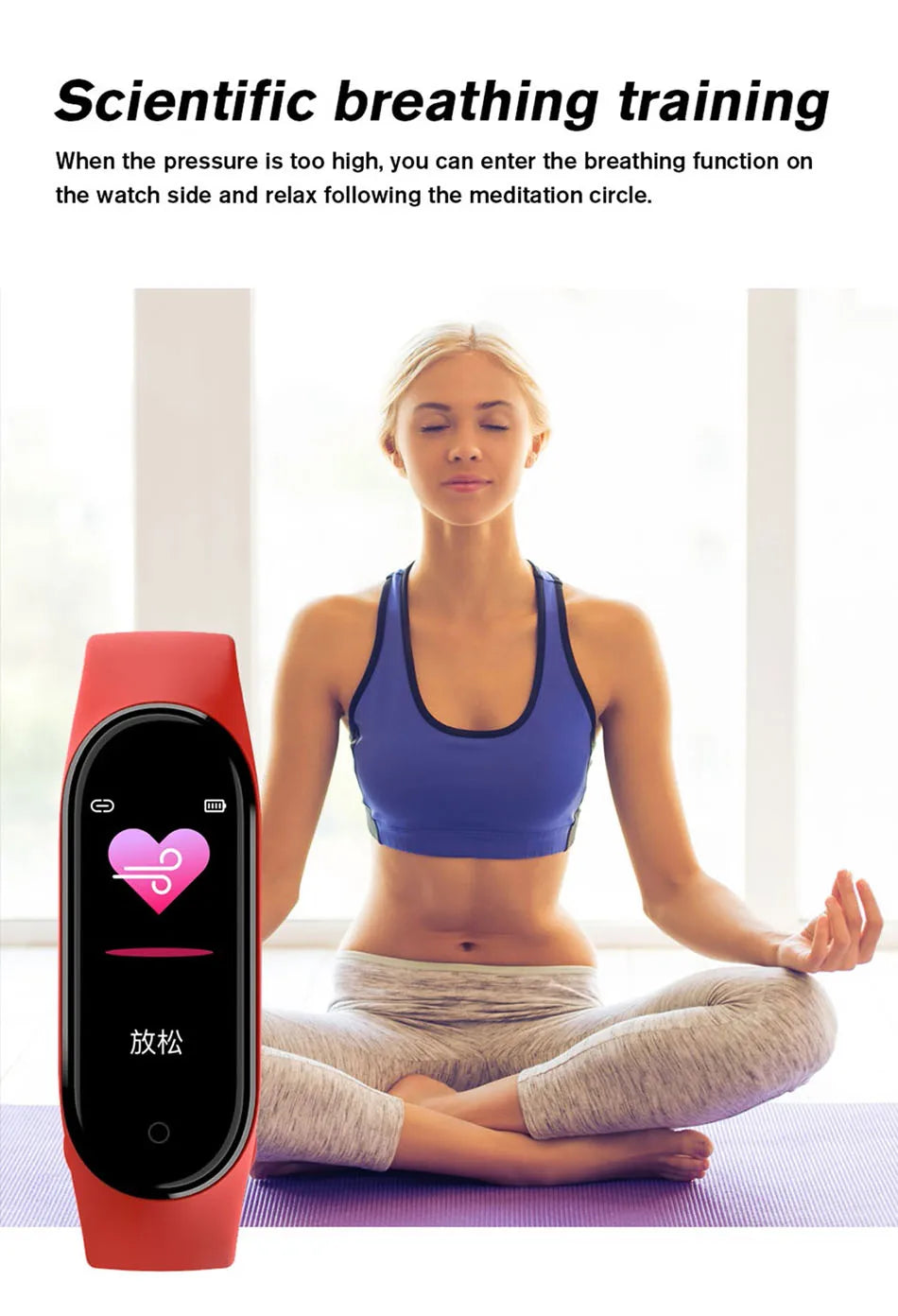 Montre Connectée M6 – Suivi Santé & Activité Quotidienne