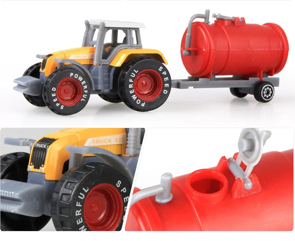 Mini Tracteur Agricole en Alliage – Modèle 1:64 pour Enfants