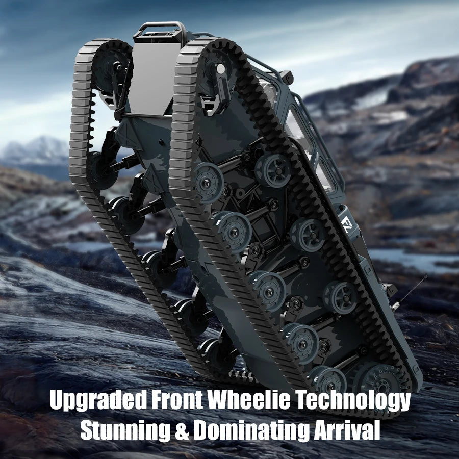 Tank RC C8812 sur Chenilles – Simulation Réaliste & Lumières LED